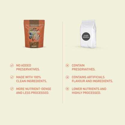Nourish Organics Cinnamon Oats Granola - 270 gms