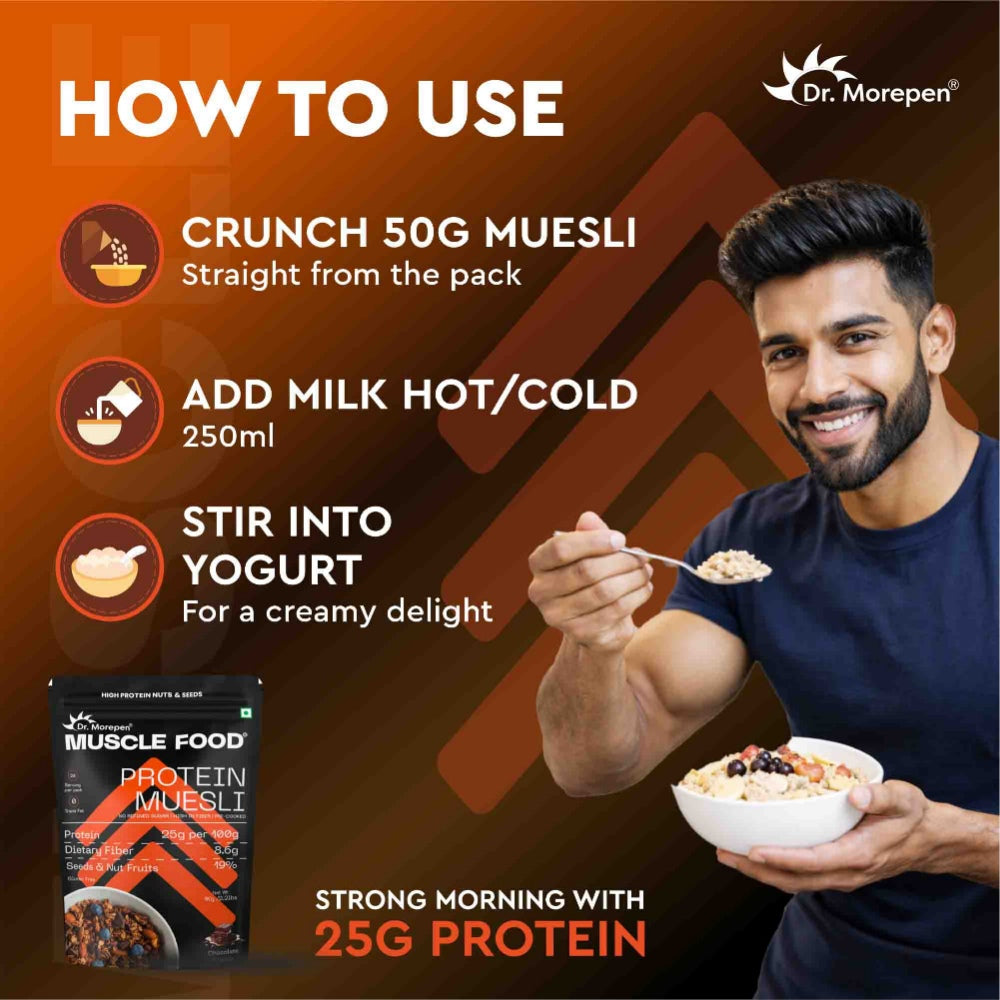 Dr. Morepen Protein Muesli Chocolate Flavour- 1 kg