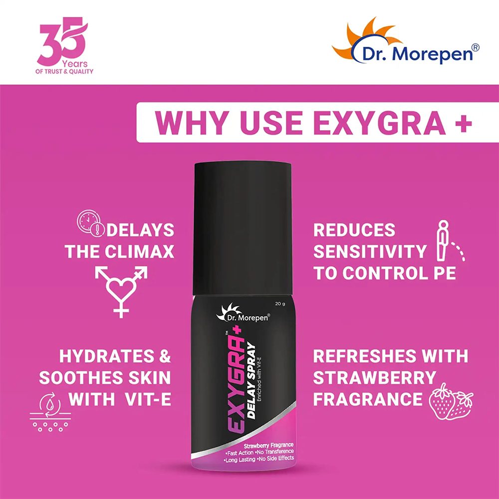 Dr. Morepen Exygra+ Spray Delay Spray (20 gms)