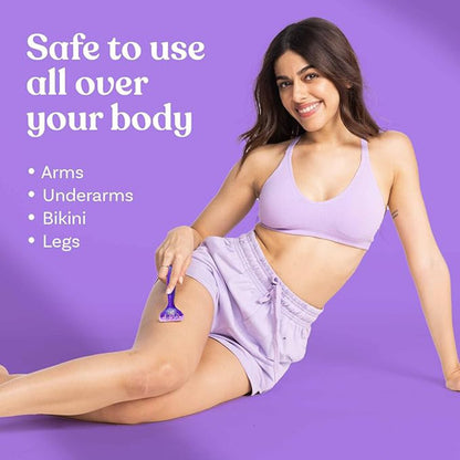Bombae Disposable Flexi Body Razors for Women (Pack of 3)
