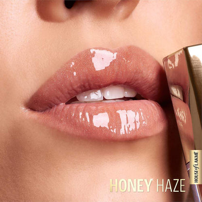 Lakme Glitterati Lip Glaze - 302 Honey Haze (5ml)