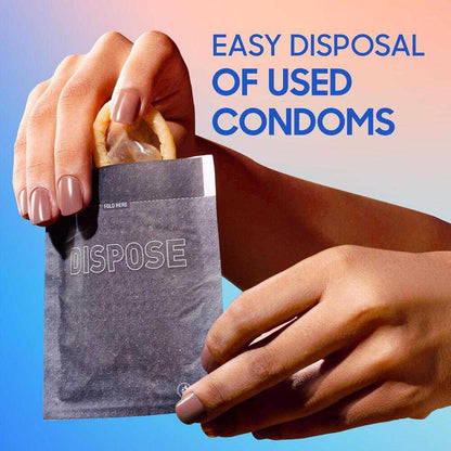 Manforce Epic Desire Super Thin Premium Condoms - Silk Chocolate Flavour with Disposable Pouch(10 pcs)