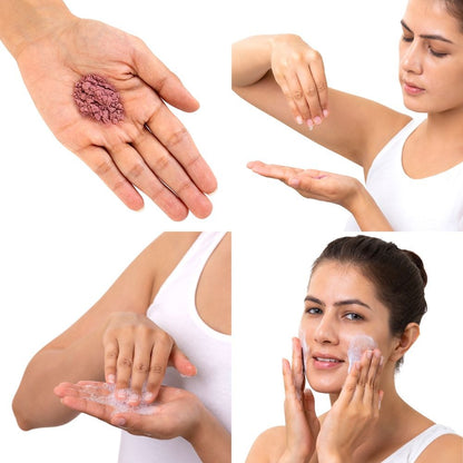 Brillare Rose Powder Face Wash For Well Hydrated, Younger Looking Skin (15 gms)