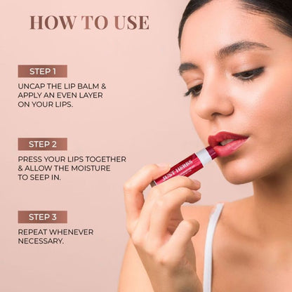 Just Herbs Tinted Lip Balms SPF 20+ (Peach)
