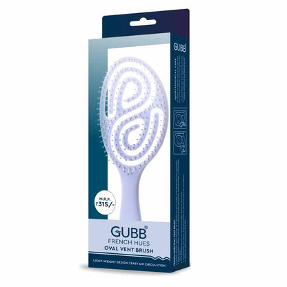 GUBB French Hues Oval Vent Hair Brush For Styling For All Hair Types