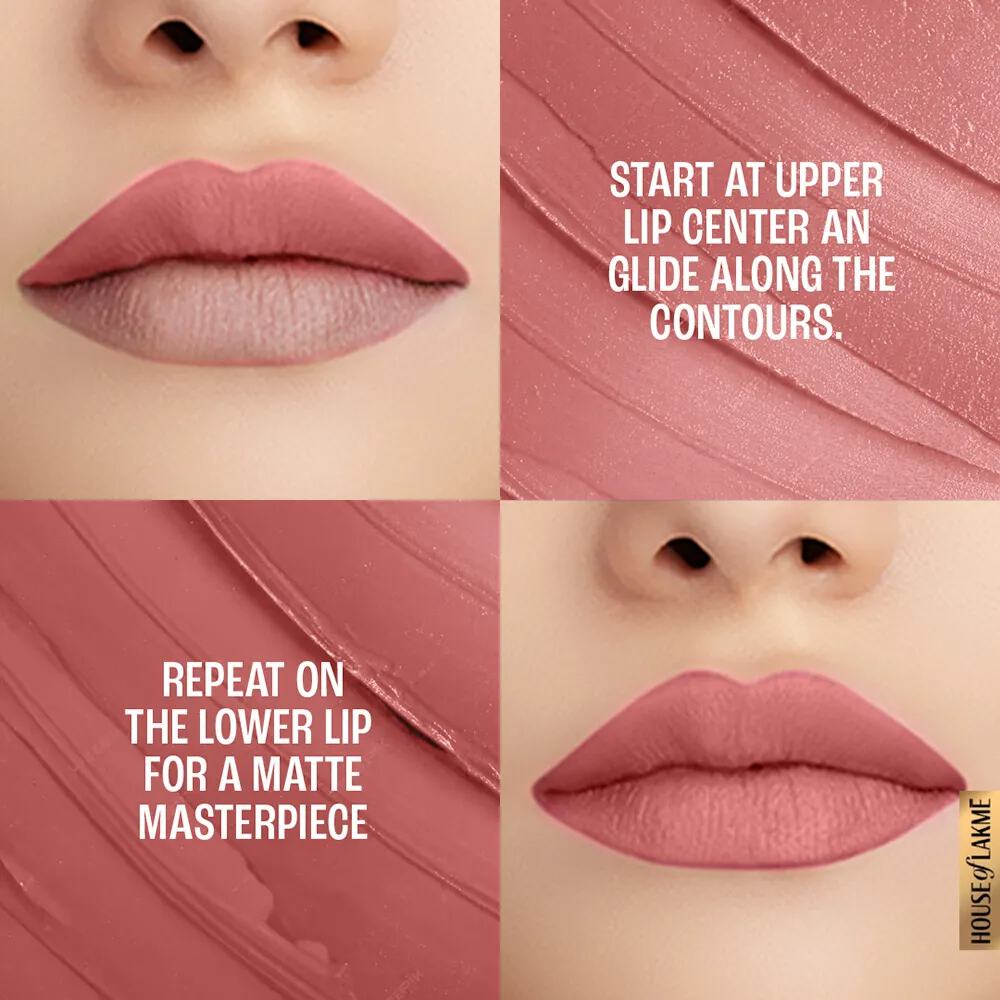 Lakme 9to5 Powerplay Priming Matte Lipstick - Blushing Nude (3.6 gms)