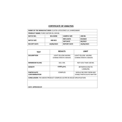 Brillare Pure Castor Oil (200ml)