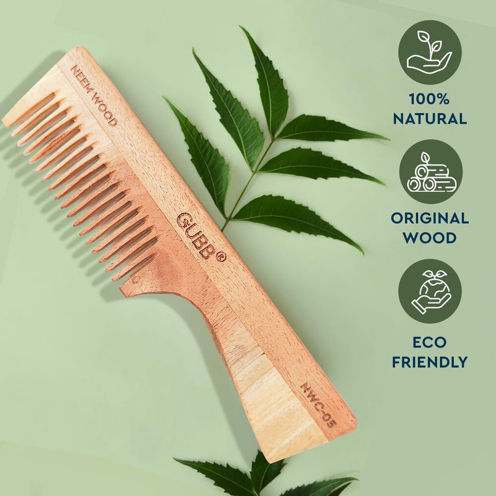 Gubb Detangling Neem Wood Comb (NWC-05ONL)