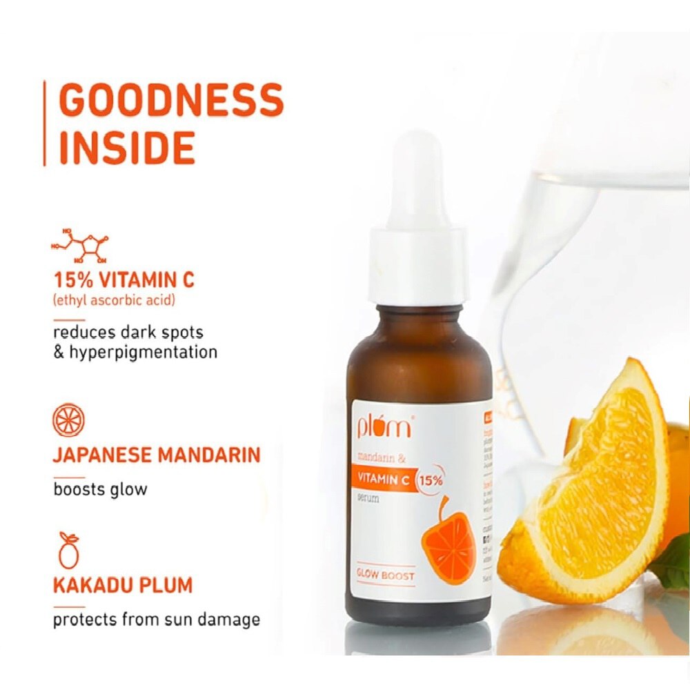 Plum 15% Mandarin & Vitamin C Glow Boost Face Serum (20ml)