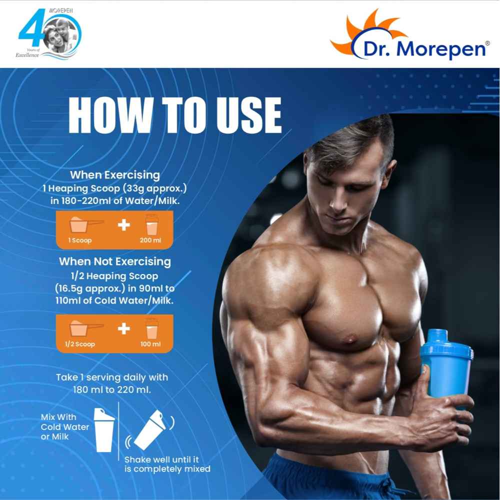 Dr. Morepen Muscle Food Whey Protein Chocolate Marvel - 1.81kg