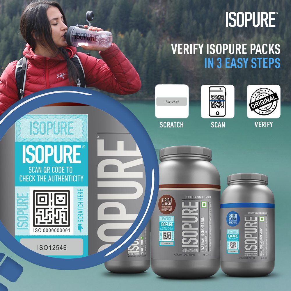 Isopure Low Carb Whey Protein Isolate Powder - Dutch Chocolate  (1 Kg)
