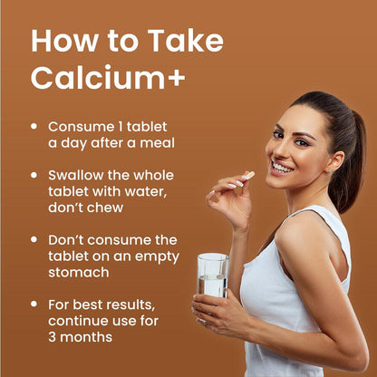 Dr. Morepen Calcium+ Advanced Tablets with Vitamin - D2, Magnesium & Zinc - 120 Veg Tablets (Pack of 2)