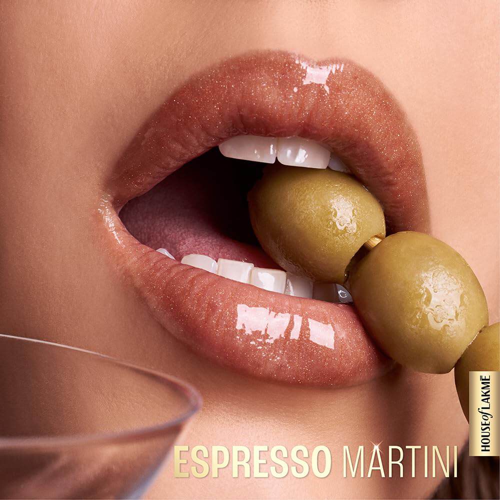 Lakme Glitterati Lip Glaze - 304 Espresso Martini (5ml)