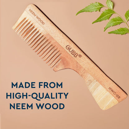 Gubb Detangling Neem Wood Comb (NWC-05ONL)