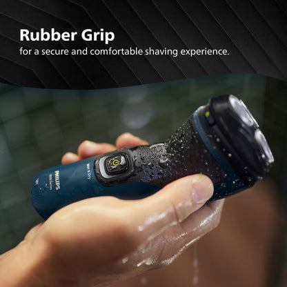 Philips S1151/03, Electric Shaver for Men, Wet and Dry Shave, 3D Floating Heads, 27 Self Sharpening Blades, Cordless, Waterproof (New Model)