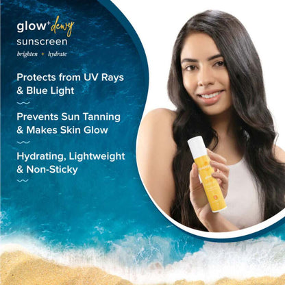 Aqualogica Glow+ Dewy Sunscreen SPF 50 Pa++++ (50 gms)