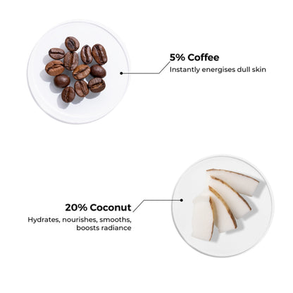 Brillare Coffee & Coconut Body Scrub Energized & Moisturised Skin- 200 ml