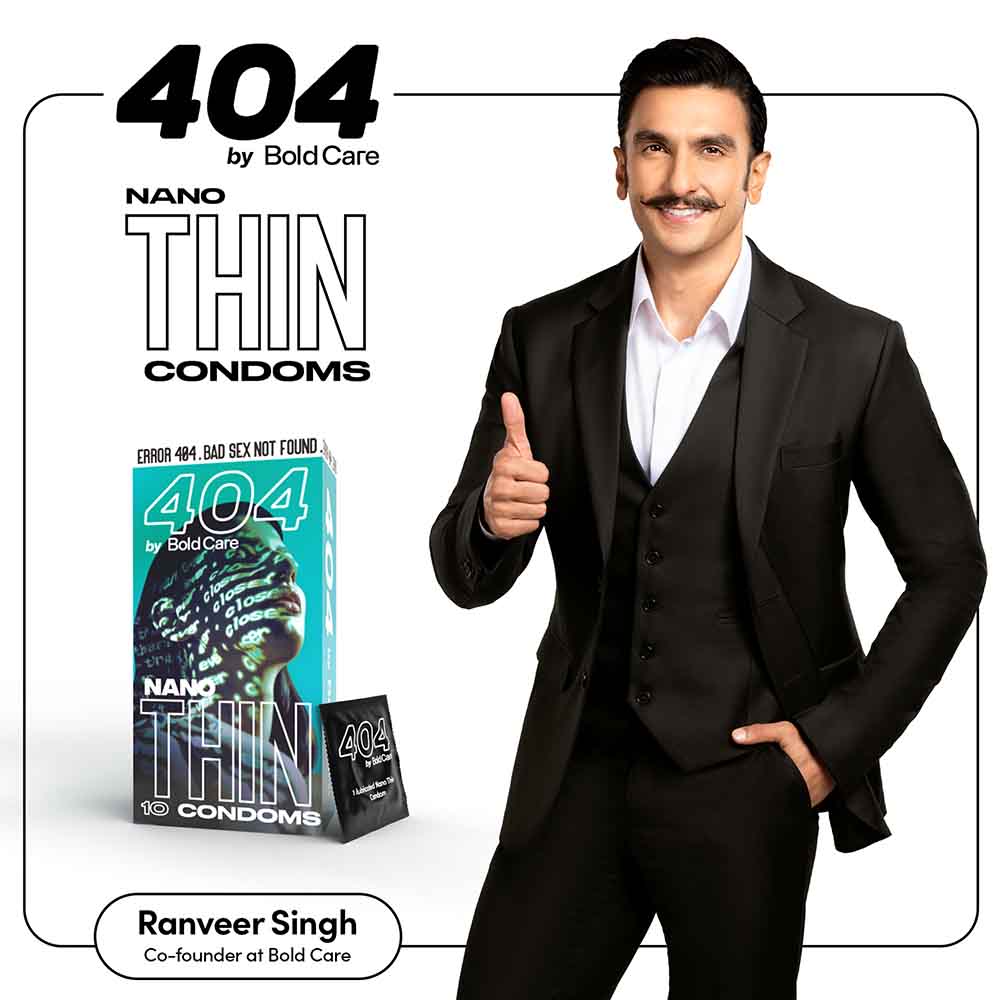 Bold Care 404 Super Nano Thin Condoms For Men, 50 Microns with Disposable Pouches (50 gms)