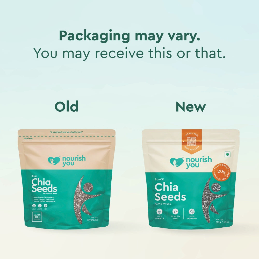 Nourish You Raw & Whole Chia Seeds (150 gms)