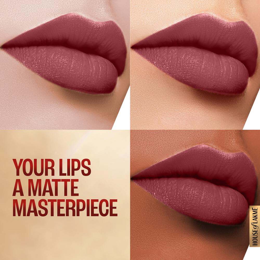 Lakme 9to5 Powerplay Priming Matte Lipstick - Rosy Sunday (3.6 gms)