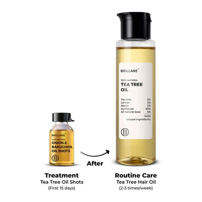 Brillare Tea Tree Oil For Itchy, Flaky, Dandruff Prone Scalp (100ml)