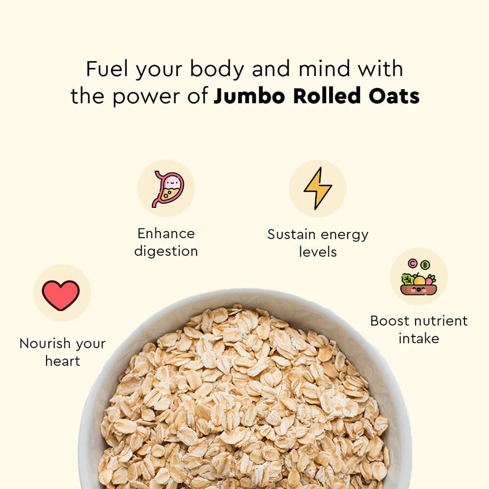 Nourish You Jumbo Rolled Oats (1.2kg)