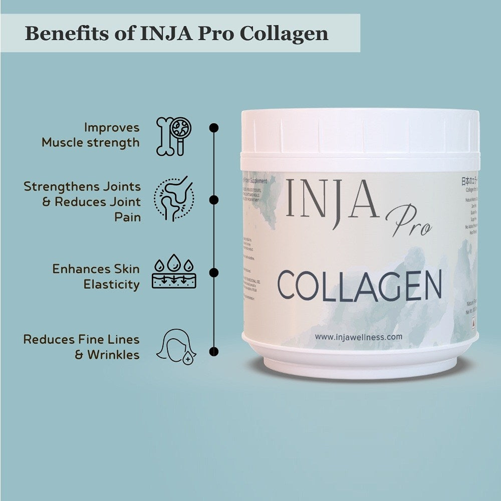 INJA Pro Finest Hydrolyzed Marine Collagen from Japan (Unflavoured, 300 gms)