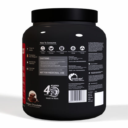 Dr. Morepen Nitro Whey Protein Belgian Chocolate- 1.81kg