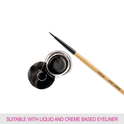 Vega Eye Liner Makeup Brush,Wooden