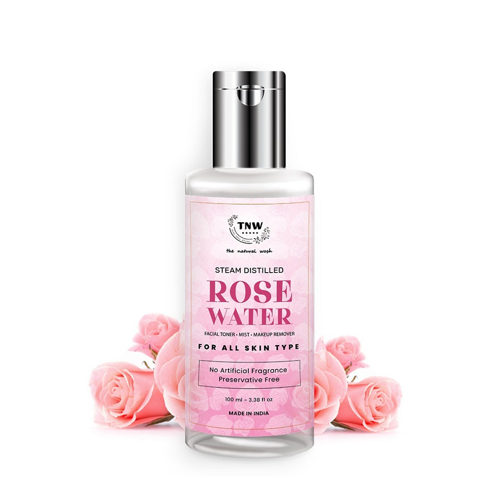 TNW-The Natural Wash Pure and Natural Rose Water Face Toner/Skin Toner/Makeup Remover for Men & Women (100ml)
