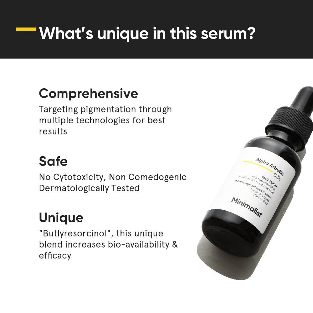 Minimalist Alpha Arbutin 02% Face Serum (30ml)