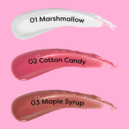 SUGAR POP High shine Lip Gloss  02 Cotton Candy, Richly Pigmented, Hyaluronic-Infused