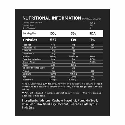 Dr. Morepen Muscle Food 7 Nut & Seed Spread | Power-Packed Nuts & Seeds Protein Spread- 100 gms