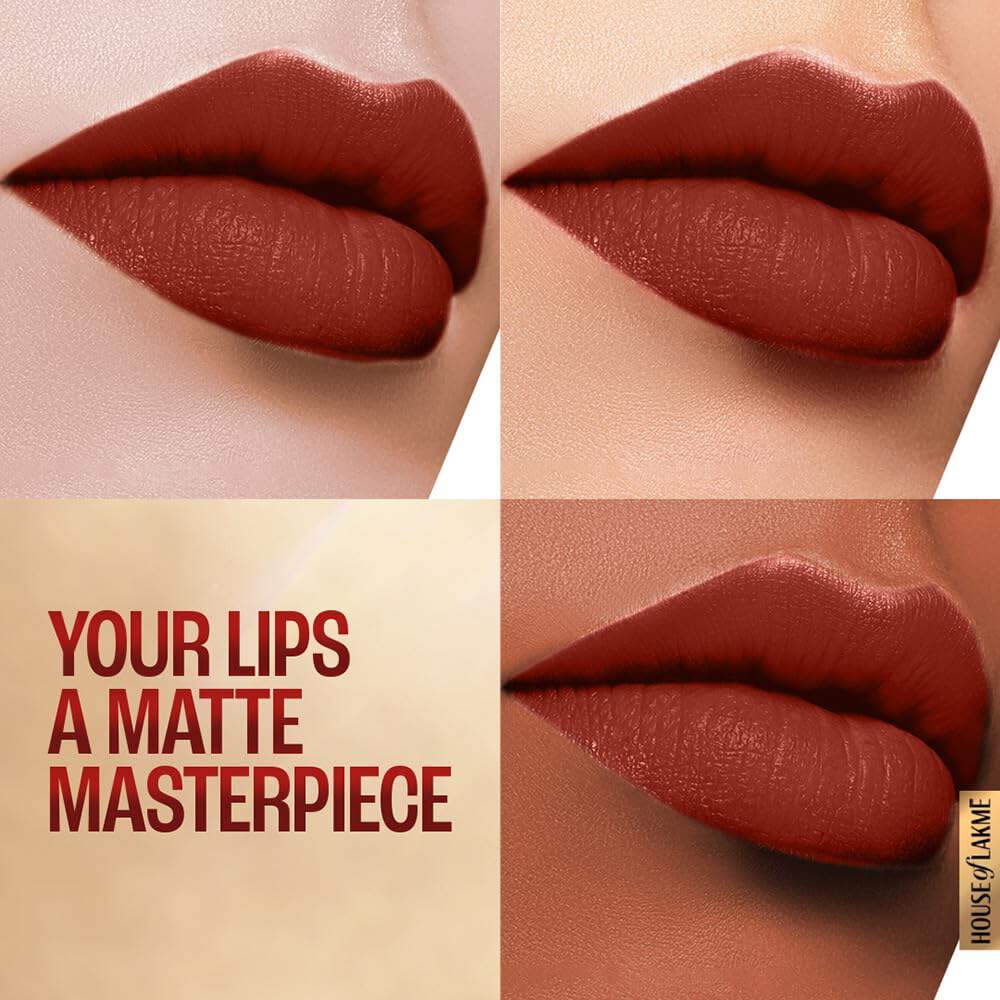Lakme 9to5 Powerplay Priming Matte Lipstick - Red Rust, (3.6 gms)