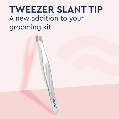 GUBB Flat Tweezer For Eyebrows & Upper Lip - Stainless Steel Flat Tip Tweezer For Hair Removal - Hair Plucker - Upper Lips, Eyebrows, Fast & Easy to Use Hair Tweezer - Sturdy & Rust Resistant