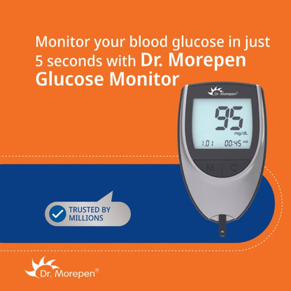 Dr.Morepen GlucoOne Blood Glucose Monitor Model BG-03 with 25 Strips