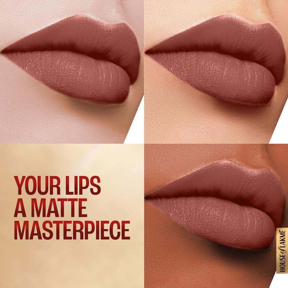 Lakme 9to5 Powerplay Priming Matte Lipstick - Nude Touch (3.6 gms)