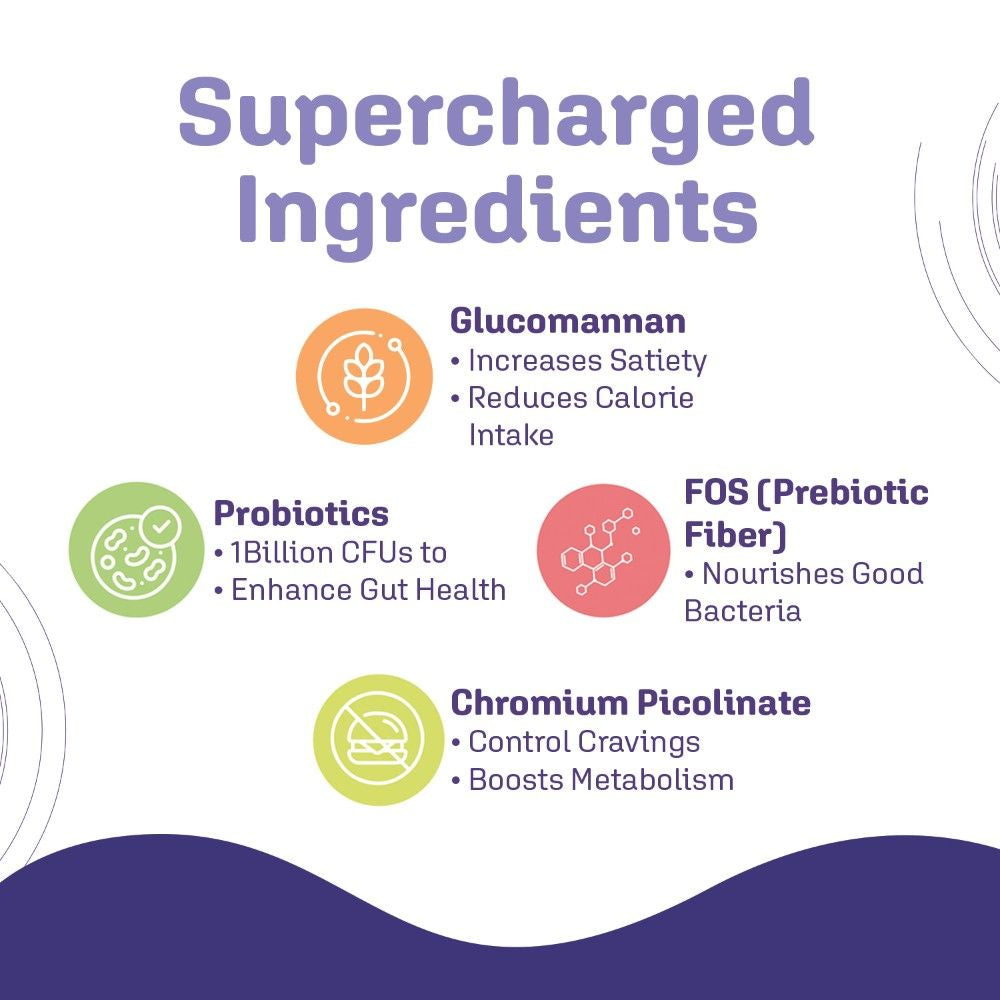 Dr. Morepen LightLife Pre-Meal Nutrition Mix Fruit Punch Flavor - 5g Each (10 Sachets)