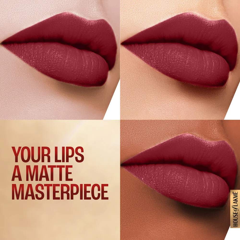 Lakme 9to5 Powerplay Priming Matte Lipstick - Berry Base (3.6 gms)