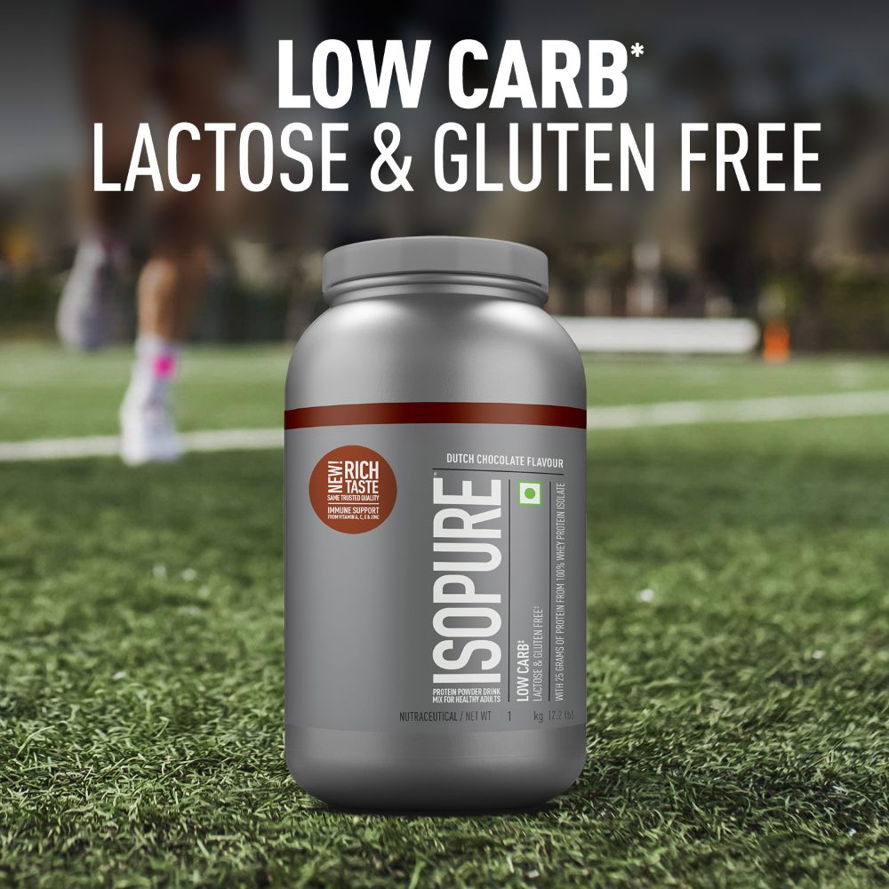 Isopure Low Carb Whey Protein Isolate Powder - Dutch Chocolate  (1 Kg)