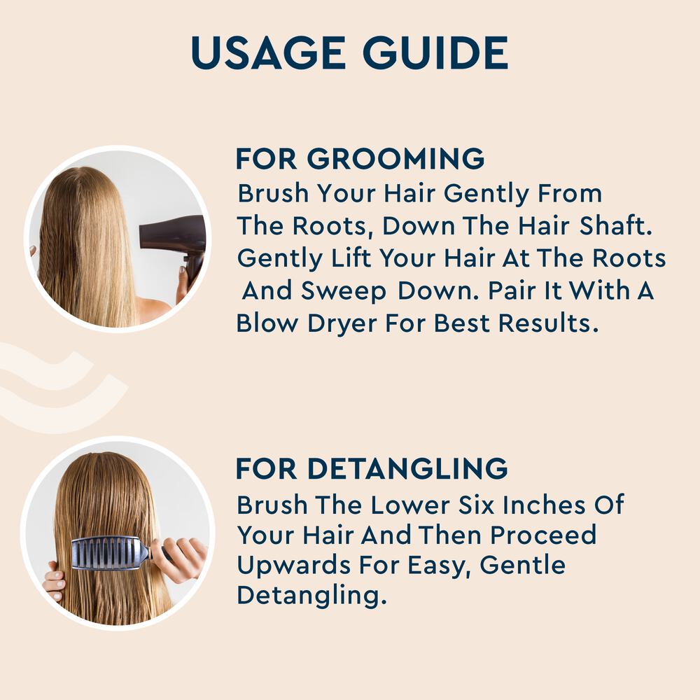 GUBB Elite Range Vented Hair Brush For Quick Blow Drying/Detangling