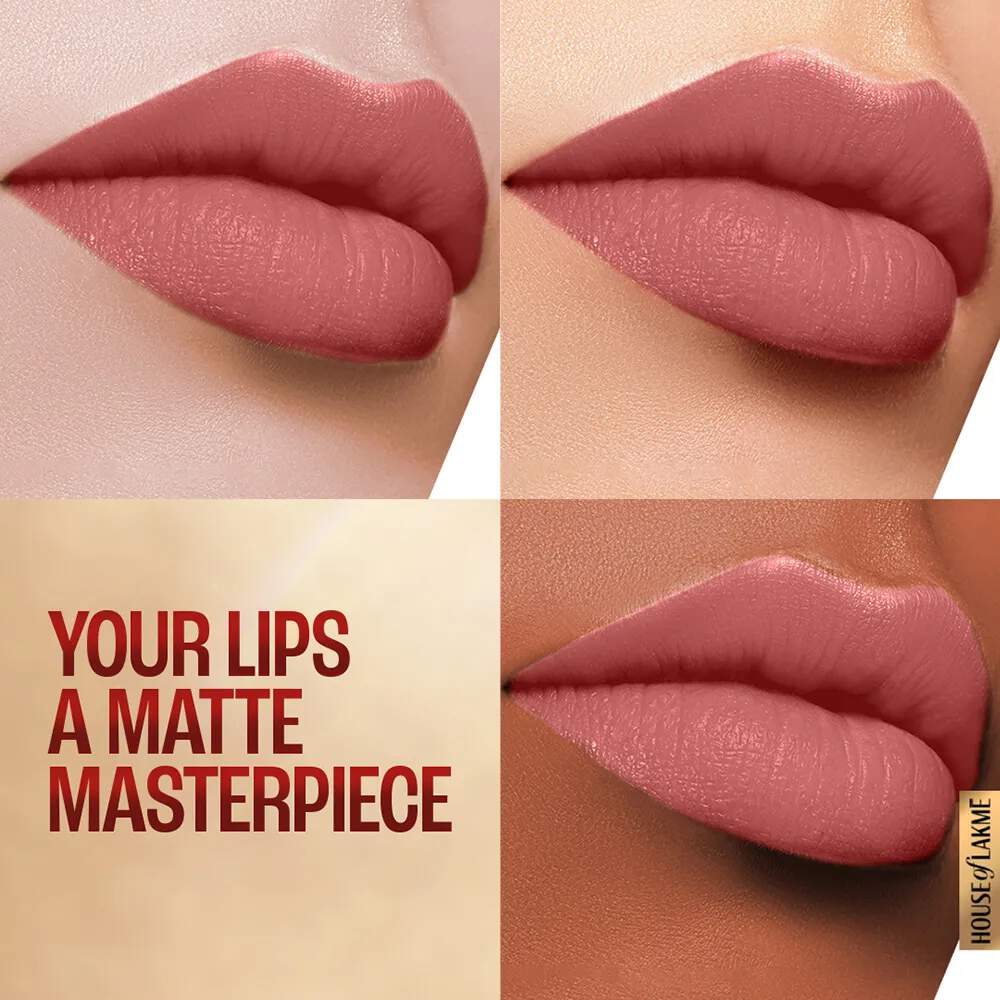 Lakme 9to5 Powerplay Priming Matte Lipstick - Blushing Nude (3.6 gms)