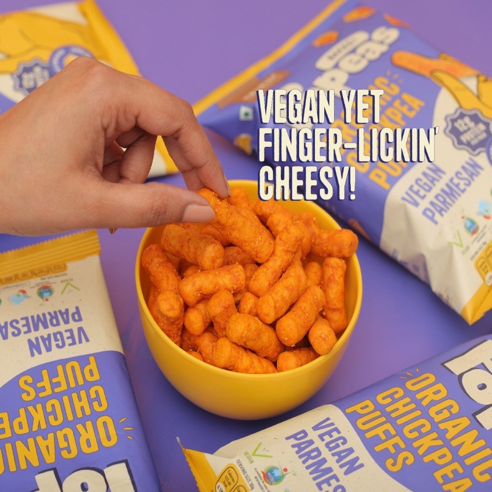 Nourish Organics Popeas Vegan Parmesans - Pack of 4 (4 x 60gms)
