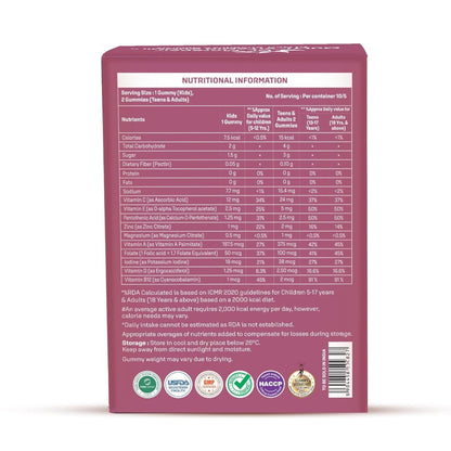 Dr. Morepen Gummies Trial Pack Combo  Relax, Vision, Multivitamin, Bone & Iron Gummies | Assorted Gummies Trial Packs for Daily Nutrition