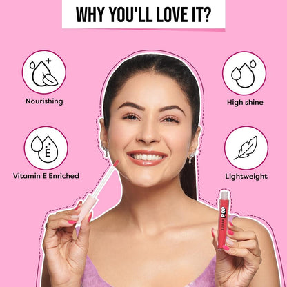 SUGAR POP High shine Lip Gloss  01 Marshmallow, Richly Pigmented, Hyaluronic-Infused