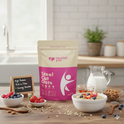 Nourish You Premium Steel Cut Oats (500 gms)
