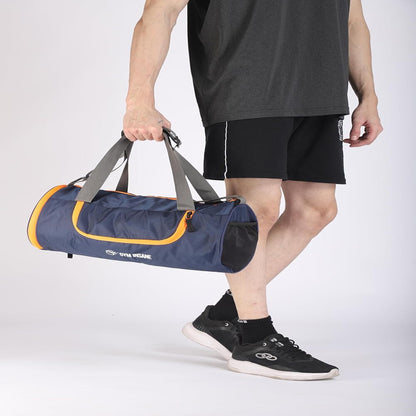 GYM INSANE Navy Breeze Polyester Duffle Bag with Shoe Compartment for Men & Women - Color Navy Blue(21 Ltr)