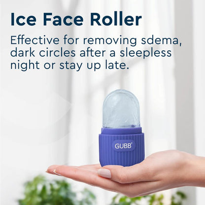 GUBB Ice Roller for Face,Eyes & Neck - Face Ice Roller, Ice Roller for Face Massager, Reusable Silicone Facial Ice Roller For Glowing & Tighten Skin