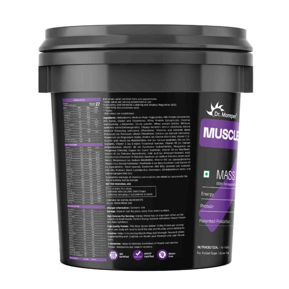 Dr. Morepen Mass Gainer Double Chocolate- 5 kg
