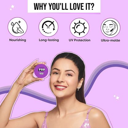 SUGAR POP Longwear Compact 02 Beige, UV Protection, Pore Minimizing, Medium Coverage